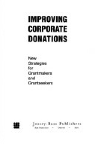 Cover of Improving Corporate Donations