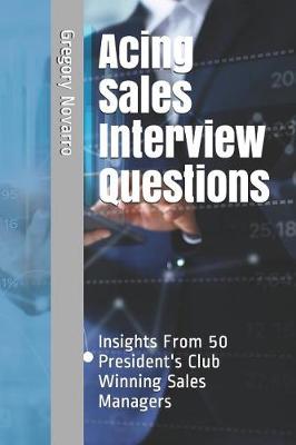 Book cover for Acing Sales Interview Questions