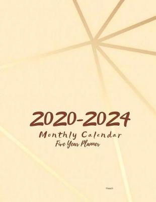 Book cover for 2020-2024 Monthly Calendar Five Year Planner Peach