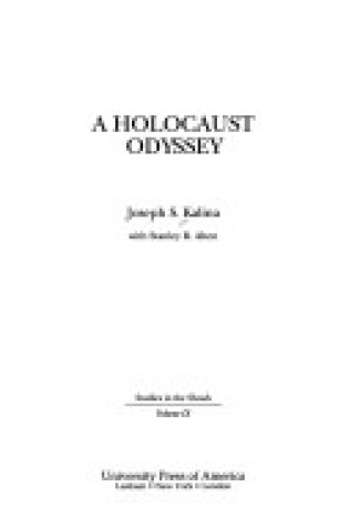 Cover of A Holocaust Odyssey