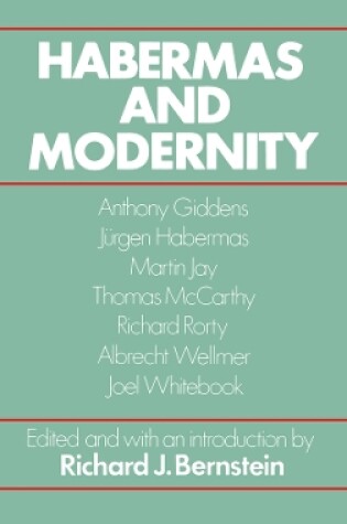 Cover of Habermas and Modernity