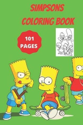 Cover of simpsons coloring book