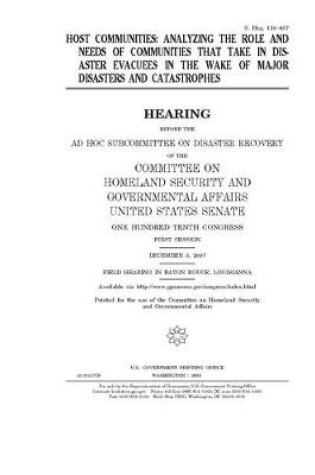 Cover of Host communities