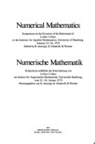 Cover of Numerical Mathematics / Numerische Mathematik