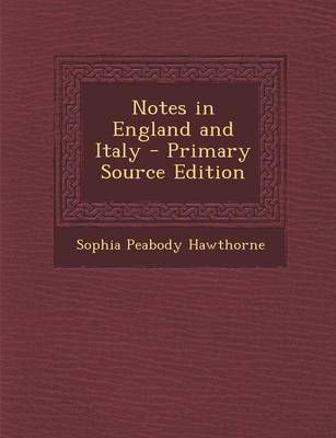 Book cover for Notes in England and Italy