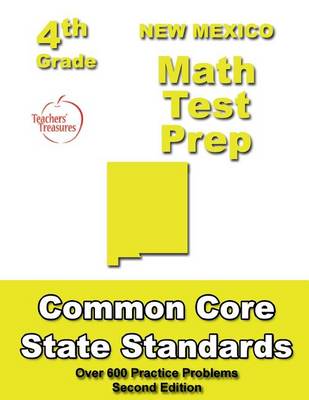 Book cover for New Mexico 4th Grade Math Test Prep