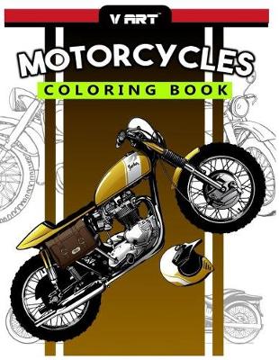 Book cover for Motorcycles Coloring Book