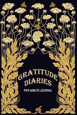Book cover for Gratitude Diaries five minute journal