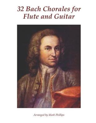 Book cover for 32 Bach Chorales for Flute and Guitar