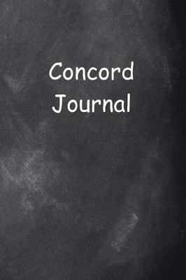 Book cover for Concord Journal Chalkboard Design