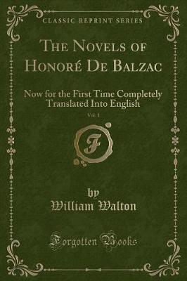 Book cover for The Novels of Honoré de Balzac, Vol. 1