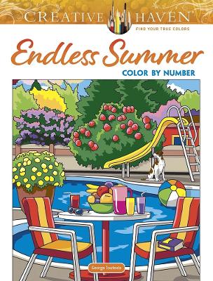 Book cover for Creative Haven Endless Summer Color by Number