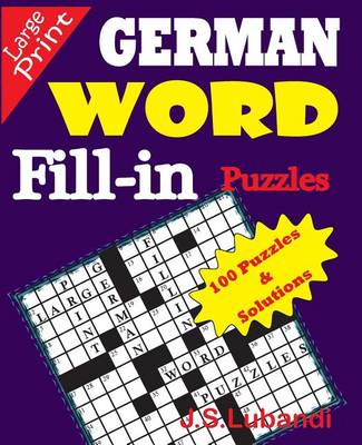 Book cover for GERMAN Word Fill-in Puzzles