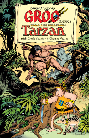 Book cover for Groo Meets Tarzan