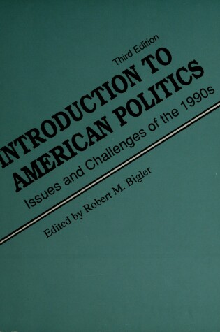 Cover of Introduction to American Politics