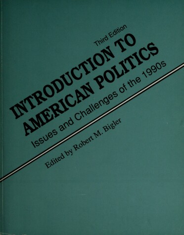 Book cover for Introduction to American Politics