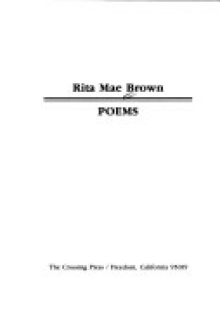 Cover of The Poems of Rita Mae Brown