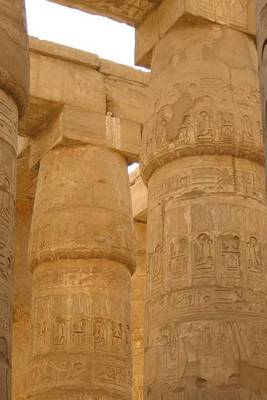 Book cover for Hieroglyphs on Columns in Luxor Ruins (for the Love of Ancient Egypt)