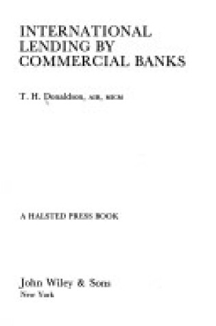 Cover of Donaldson: *Lending* in International Co