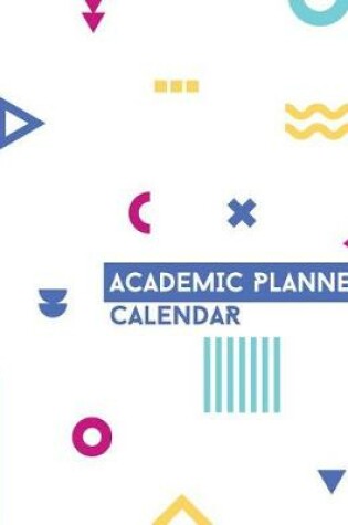 Cover of Academic Planner Calendar 8.5 x 11 Minimalist White