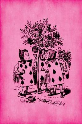 Cover of Alice in Wonderland Journal - Painting The Roses Red (Pink)