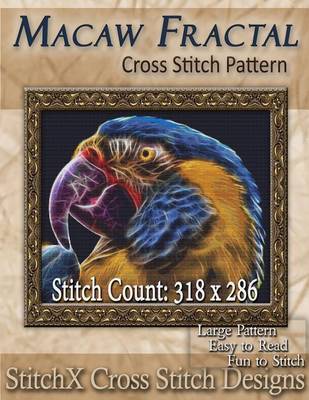 Book cover for Macaw Fractal Cross Stitch Pattern