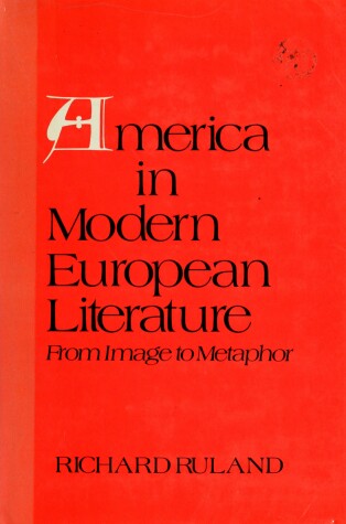 Book cover for America in Modern European Literature America in Modern European Literature
