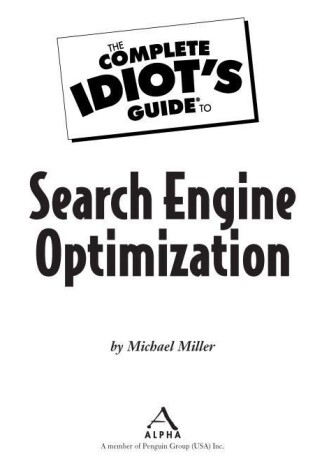 Cover of The Complete Idiot's Guide to Search Engine Optimization