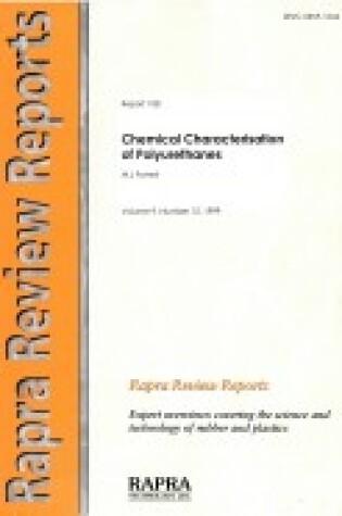 Cover of Chemical Characterisation of Polyurethanes