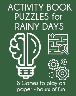 Book cover for Activity Book Puzzles for Rainy Days