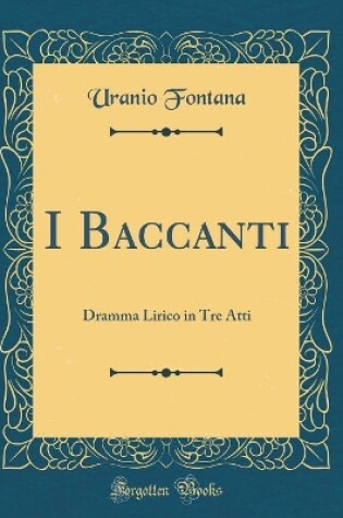 Cover of I Baccanti