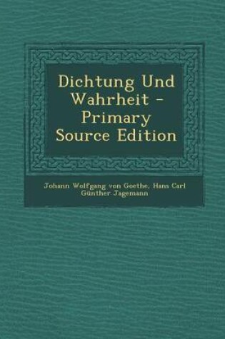 Cover of Dichtung Und Wahrheit