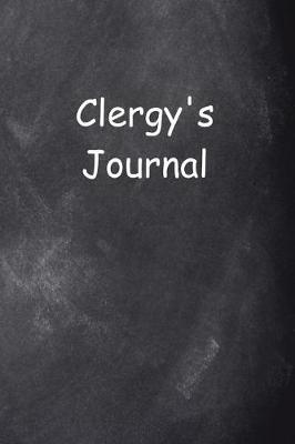 Book cover for Clergy's Journal Chalkboard Design