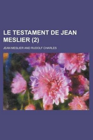 Cover of Le Testament de Jean Meslier (2)