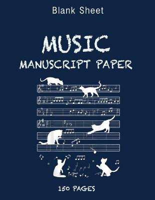 Book cover for Cute Cat Kitty Playing Music Note Clef