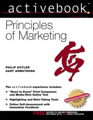 Book cover for Principles of Marketing, Activebook 2.0