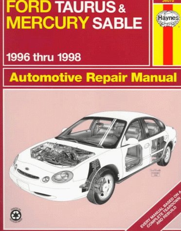 Book cover for Ford Taurus and Mercury Sable (96-98) Automotive Repair Manual