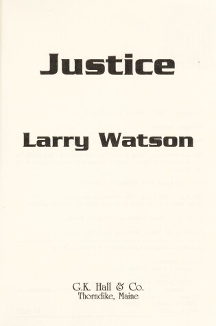 Cover of Justice