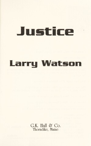 Book cover for Justice