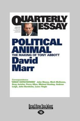 Cover of Quarterly Essay 47 Political Animal