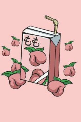 Cover of Japanese Aesthetic Peach Juice Vaporwave Otaku Anime Cartoon Journal