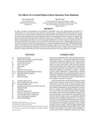 Book cover for The Effects of Crosswind Flight on Rotor Harmonic Noise Radiation