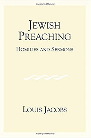 Cover of Jewish Preaching