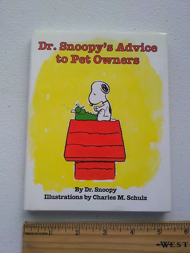 Book cover for Dr. Snoopy's Advice to Pet Owners