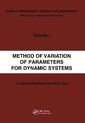 Cover of Method of Variation of Parameters for Dynamic Systems