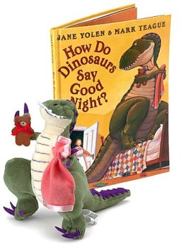 Book cover for How Do Dinosaurs Say Good Night? Book and Plush Set