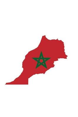 Book cover for Flag of Morocco Overlaid on the Moroccan Map Journal