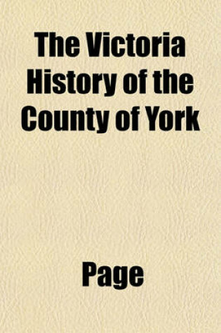 Cover of The Victoria History of the County of York