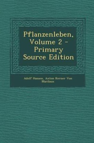 Cover of Pflanzenleben, Volume 2 - Primary Source Edition