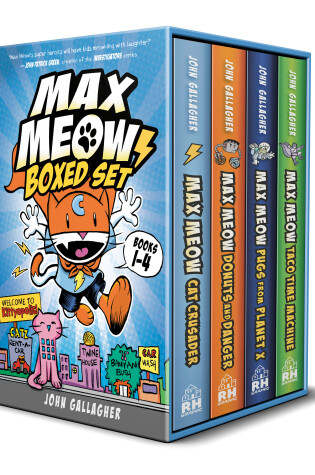 Cover of Max Meow Boxed Set: Welcome to Kittyopolis (Books 1-4)